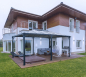 Preview: Palram-Canopia Alu Pavillon Martinique 5000 493x359cm 6mm Polycarbonat grau