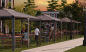 Preview: Palram-Canopia Alu Pavillon Martinique 5000 493x359cm 6mm Polycarbonat grau