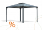 Preview: Palram-Canopia Alu Pavillon Martinique 3600 360x296cm 6mm Polycarbonat grau