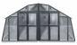 Preview: Vario Stahl Gewächshaus Maxi 6 Nörpelglas 4mm BxL 426x601cm 25,6m² anthrazit