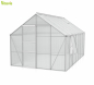 Preview: AKTION Vitavia Gewächshaus Meridian 1 11500 257x445 4mm HKP Alu eloxiert + 2 Dachlüfter