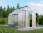 Preview: AKTION Vitavia Gewächshaus Meridian 1 6700 257x258 4mm HKP Alu eloxiert + 2 Dachlüfter