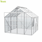 Preview: Vitavia Gewächshaus Meridian 2 6700 BxTxH 257x258x232cm ESG Glas Alu eloxiert