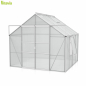 Preview: AKTION Vitavia Gewächshaus Meridian 2 6700 257x258 4mm HKP Alu eloxiert