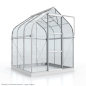 Preview: Vitavia Gewächshaus Orion 3800 ESG Glas BxTxH 202x195x231cm 3,8m² Alu eloxiert