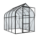 Preview: Vitavia Gewächshaus Orion 5000 ESG Glas BxTxH 202x257x231cm 5m² Alu schwarz