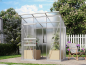 Preview: Vitavia Gewächshaus Palma 3250 6mm HKP BxT 196x167 Alu eloxiert + Fundamentsrahmen