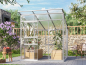 Preview: Vitavia Gewächshaus Palma 4450 ESG/HKP BxT 196x229 Alu eloxiert + Fundamentsrahmen