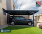 Preview: Palram-Canopia Carport PALMA 5000 (293x497cm) Alu grau Polycarbonat grau