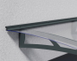 Preview: Palram-Canopia Tür Vordach AQUILA 2050 LxTxH 205x91x17cm 4mm Acryl grau/klar