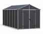 Preview: Palram-Canopia Gerätehaus RUBICON 8x15 BxT 237x452cm 10m² Polycarbonat 10mm grau