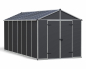 Preview: Palram-Canopia Gerätehaus RUBICON 8x17 BxT 237x528cm 12m² Polycarbonat 10mm grau