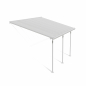 Preview: Palram-Canopia Terrassenüberdachung Feria 3x4 weiß TxB 295x425cm 8mm HKP