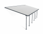 Preview: Palram-Canopia Terrassenüberdachung Feria 4x10.3 anthrazit 386x1035cm 8mm HKP