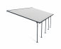 Preview: Palram-Canopia Terrassenüberdachung Feria 4x7 anthrazit TxB 386x787cm 8mm HKP