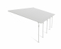 Preview: Palram-Canopia Terrassenüberdachung Feria 4x7 weiß TxB 386x787cm 8mm HKP