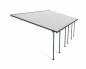 Preview: Palram-Canopia Terrassenüberdachung Feria 4x8 anthrazit TxB 386x850cm 8mm HKP