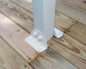 Preview: Palram-Canopia Terrassenüberdachung Olympia 3x3 weiß 295x307cm 16mm HKP