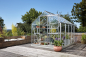 Preview: Vitavia Gewächshaus Planet/Venus 5000 195x257 3mm ESG eloxiert + Fundamentsrahmen