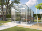 Preview: Vitavia Gewächshaus Playa 7600 6mm HKP 292x258cm Alu eloxiert + Fundamentsrahmen