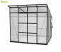 Preview: Vitavia Gewächshaus Playa 7600 6mm HKP 292x258cm 7,6m² schwarz inkl. Fundament