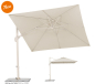 Preview: Schneider SET Ampelschirm Rhodos Twist Comfy 300x300cm Natur + Ständer + Hülle