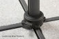 Preview: Schneider SET Ampelschirm Rhodos Twist 300x300cm anthrazit + Ständer + Hülle