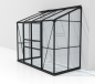 Preview: SPARSET Vitavia Anlehngewächshaus Ida 3300 BxT 255x132 ESG Glas schwarz + Fundament