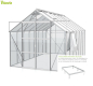 Preview: SPARSET Vitavia Gewächshaus Jupiter 11500 ESG Glas 2,5x4,5 eloxiert + Fundamentsrahmen