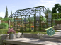 Preview: SPARSET Vitavia Gewächshaus Jupiter 11500 257x445 ESG Glas smaragd + Fundamentsrahmen