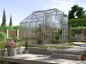 Preview: SPARSET Vitavia Gewächshaus Jupiter 6700 4mm HKP 2,5x2,5 eloxiert + Fundamentsrahmen