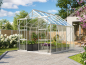Preview: SPARSET Vitavia Gewächshaus Jupiter 8300 ESG Glas 2,5x3,2 eloxiert + Fundamentsrahmen