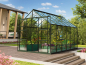 Preview: AKTION Vitavia Gewächshaus Jupiter 9900 257x383 ESG Glas Alu smaragd + 2 Dachlüfter gratis