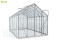 Preview: SPARSET Vitavia Gewächshaus Uranus 11500 ESG Glas 2,5x4,5 eloxiert + Fundamentsrahmen