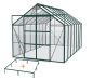 Preview: SPARSET Vitavia Gewächshaus Uranus 11500 257x445 ESG Glas smaragd + Fundamentsrahmen