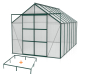 Preview: SPARSET Vitavia Gewächshaus Uranus 11500 4mm HKP 257x445 smaragd + Fundamentsrahmen