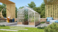 Preview: SPARSET Vitavia Gewächshaus Venus 6200 195x321 4mm HKP eloxiert Fundamentsrahmen