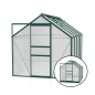 Preview: Vitavia Gewächshaus Venus 6200 BxTxH 195x321x197cm 6,2m² 4mm HKP Alu smaragd