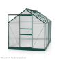 Preview: Vitavia Gewächshaus Venus 6200 BxTxH 195x321x197cm 6,2m² 4mm HKP Alu smaragd
