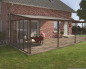 Preview: Palram-Canopia Seitenwand für Terrassenüberdachung Serie 4m Tiefe, anthrazit