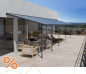 Preview: Palram-Canopia Terrassenüberdachung SIERRA 3x10.35 (299x1044cm) grau 6mm HKP klar
