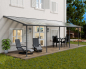 Preview: Palram-Canopia Terrassenüberdachung SIERRA 3x8.50 (299x860cm) grau 6mm HKP klar