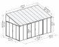 Mobile Preview: Palram-Canopia Terrassenüberdachung San Remo 3x5,46m Wintergarten (kalt) anthra