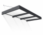 Preview: Palram-Canopia Tür Vordach SOPHIA XL 3000 (286x140cm) Alu grau Acryl white/opal