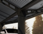 Preview: Palram-Canopia Doppel Carport SYDNEY WINGS 6x6 Alu schwarz - gewelltes Polycarbonat solargrau