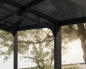 Preview: Palram-Canopia Carport Sydney 286x586cm Alu schwarz gewelltes Polycarbonat grau   