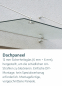 Preview: Palram-Canopia Türvordach TAURUS 1500 150x90cm 12mm ESG Glas Edelstahl