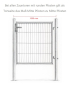 Preview: Elmar Jung Einzeltor Standard HxB 175x100cm runde Pfosten 60mm anthrazit