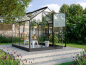 Preview: Vitavia Gewächshaus Triton 5000 ESG Glas BxT 198x256cm schwarz + Fundamentsrahmen