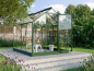 Preview: Vitavia Gewächshaus Triton 5000 ESG Glas BxT 198x256cm smaragd + Fundamentsrahmen